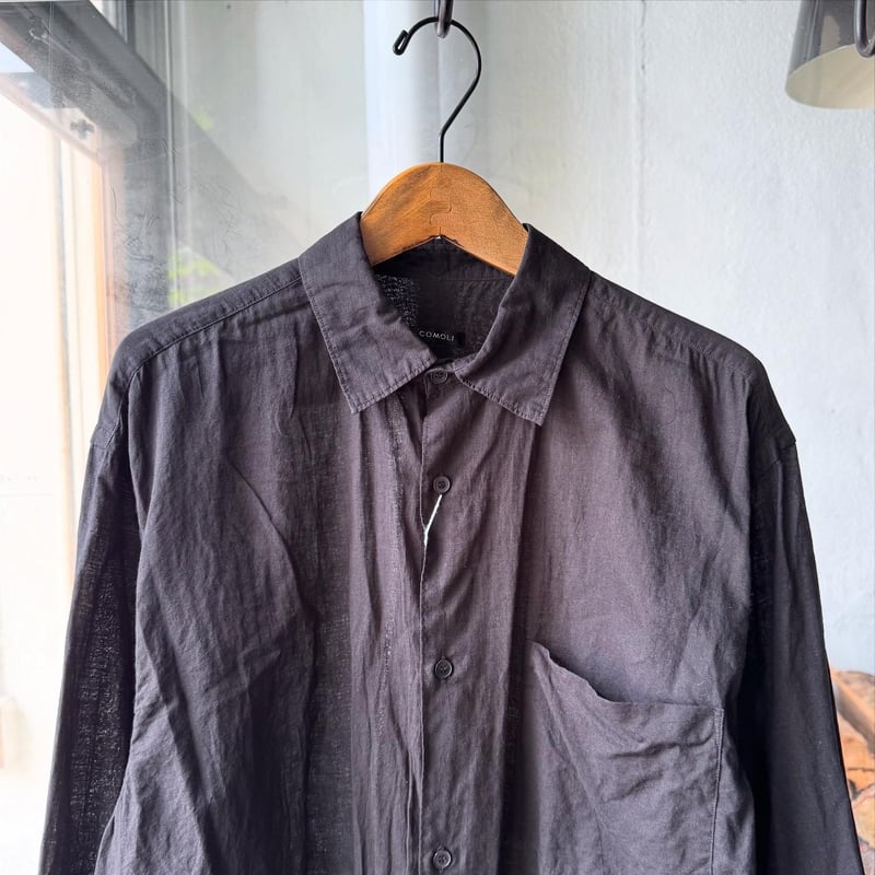 【今期販売なし希少】ストライプKHADI カディコットン　コモリシャツ COMOLI KHADIコットン コモリシャツ STRIPE | CASANOVA&CO