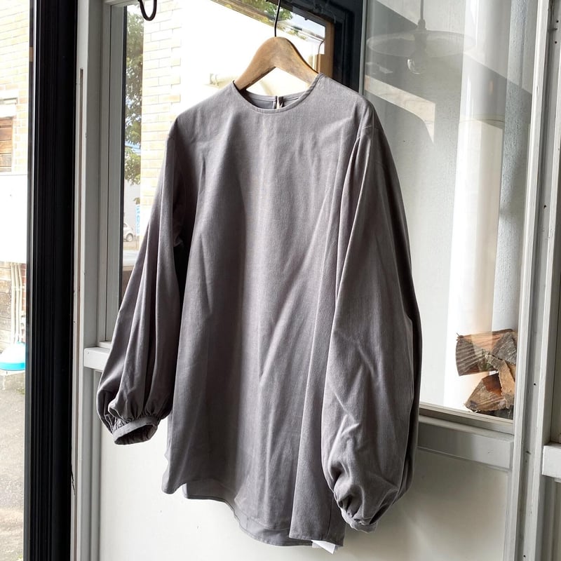 fruits of life コーデュロイギャザースリーブ 惚色 /グレー | Less