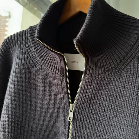 ssstein　  OVERSIZED DRIVERS KNIT ZIP JACKET
