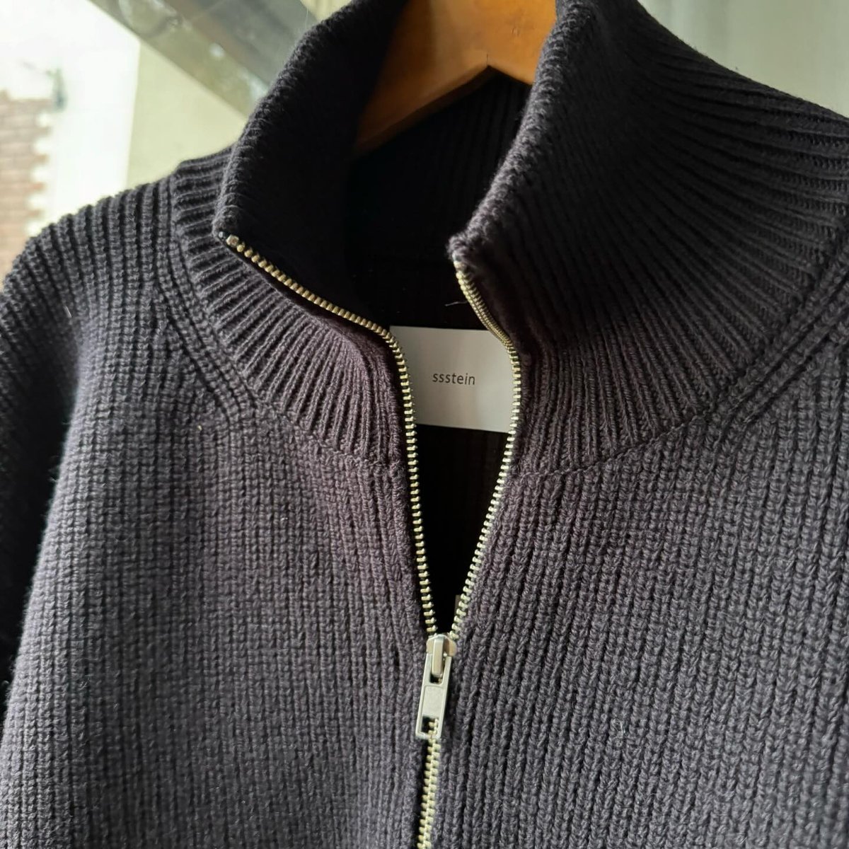 ssstein OVERSIZED DRIVERS KNIT ZIP JACKET | L ssstein OVERSIZED DRIVERS KNIT ZIP JACKET | L