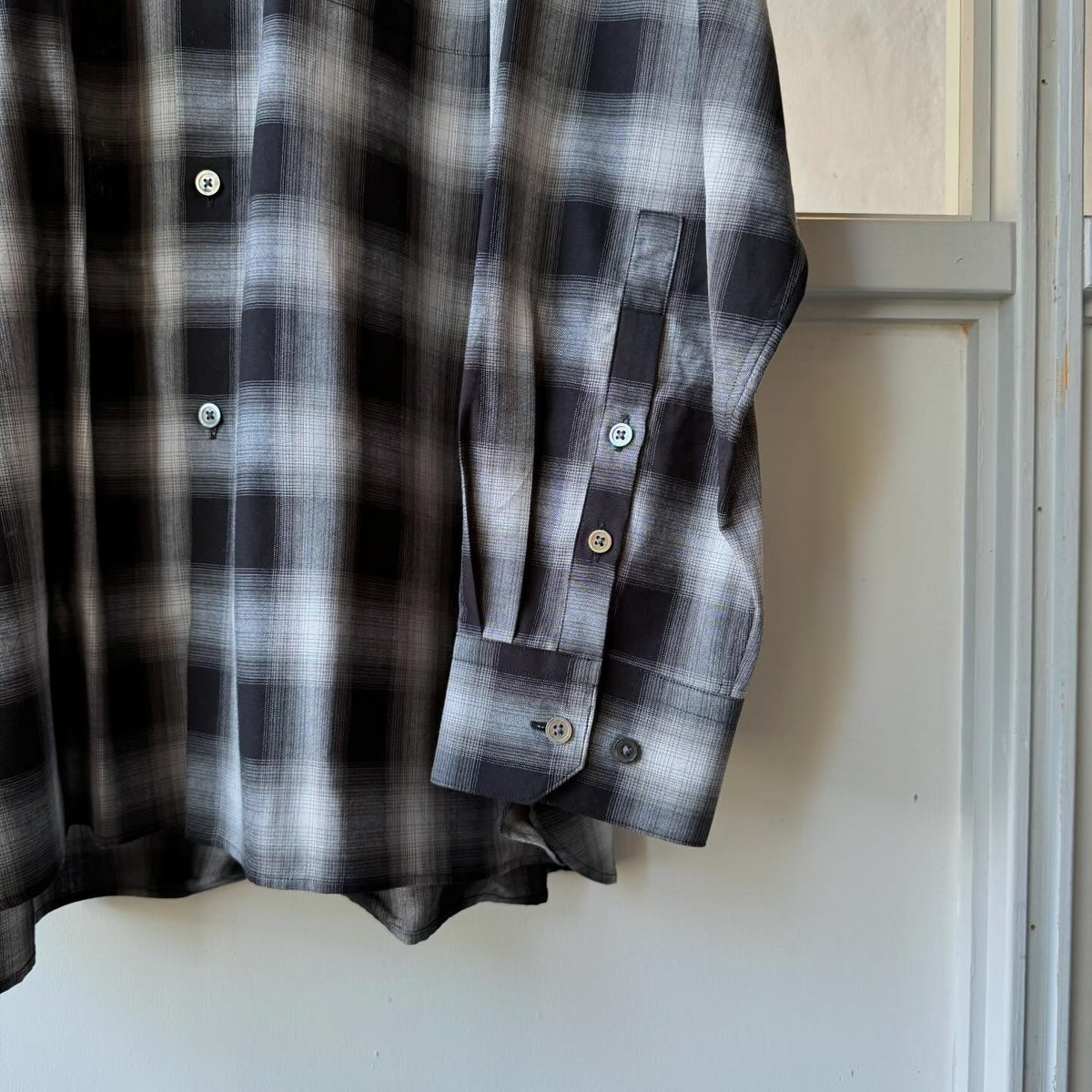 美品　ssstein OVERSIZED DOWN PAT SHIRT ssstein OVERSIZED DOWN PAT SHIRT | Less Higa