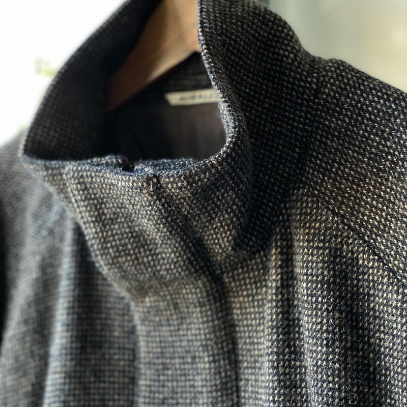 AURALEE WOOL HAIRLINE LIGHT TWEED ZIP BLOUSON AURALEE WOOL HAIRLINE LIGHT TWEED ZIP BLOUSON
