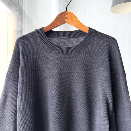COMOLI　7G クルーネックニット