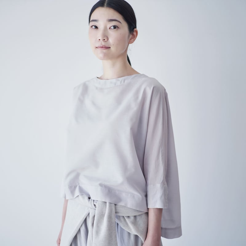ブラミンク コットンシルク ドルマンスリーブ ブラウス BLAMINK - 購入できません 2021SSコットンシルクドルマン