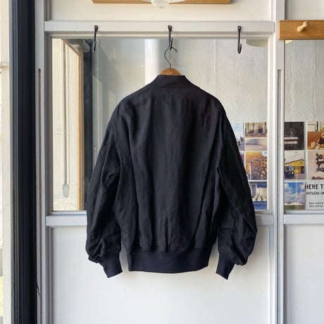 COMOLI　リネンWクロス ジップブルゾン