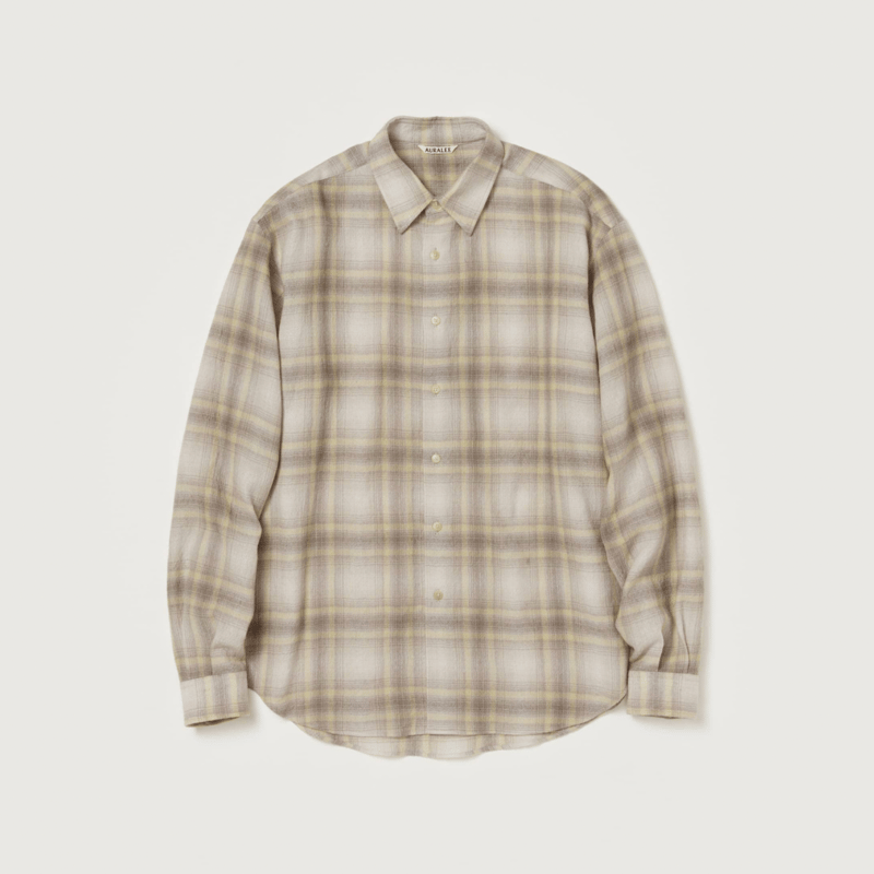 AURALEE AIRY WOOL CHECK SHIRT | Less Higashikawa AURALEE AIRY WOOL CHECK SHIRT | Less Higashikawa