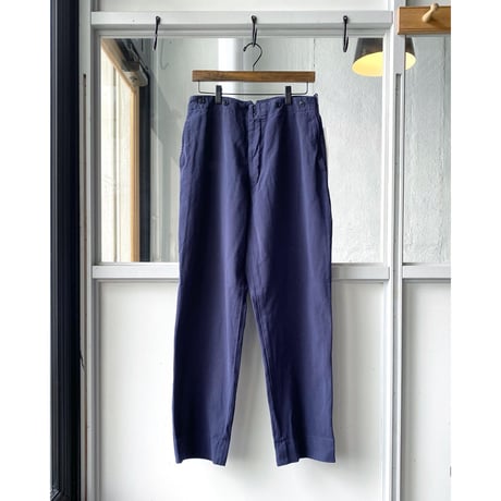 COMOLI 製品染 バックストラップパンツ