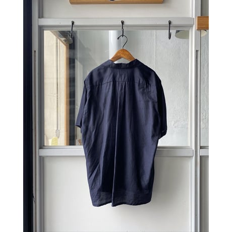 COMOLI  ウールシルク  オープンカラーシャツ