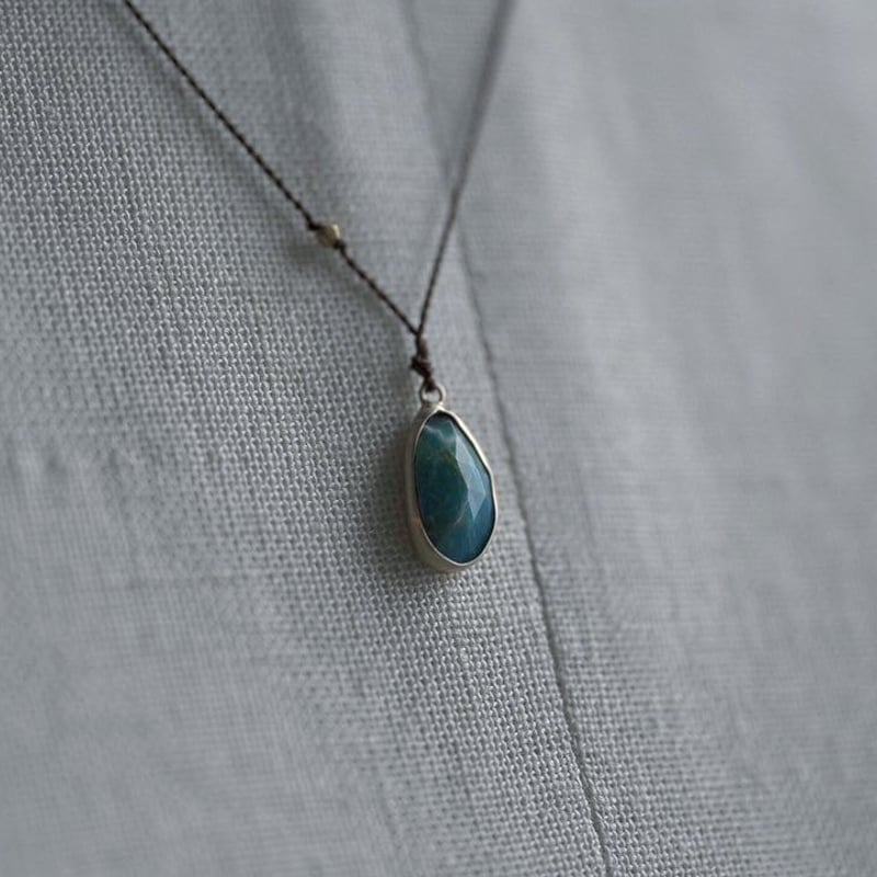Margaret Solow Enclosed Peruvian Blue Opal Ne