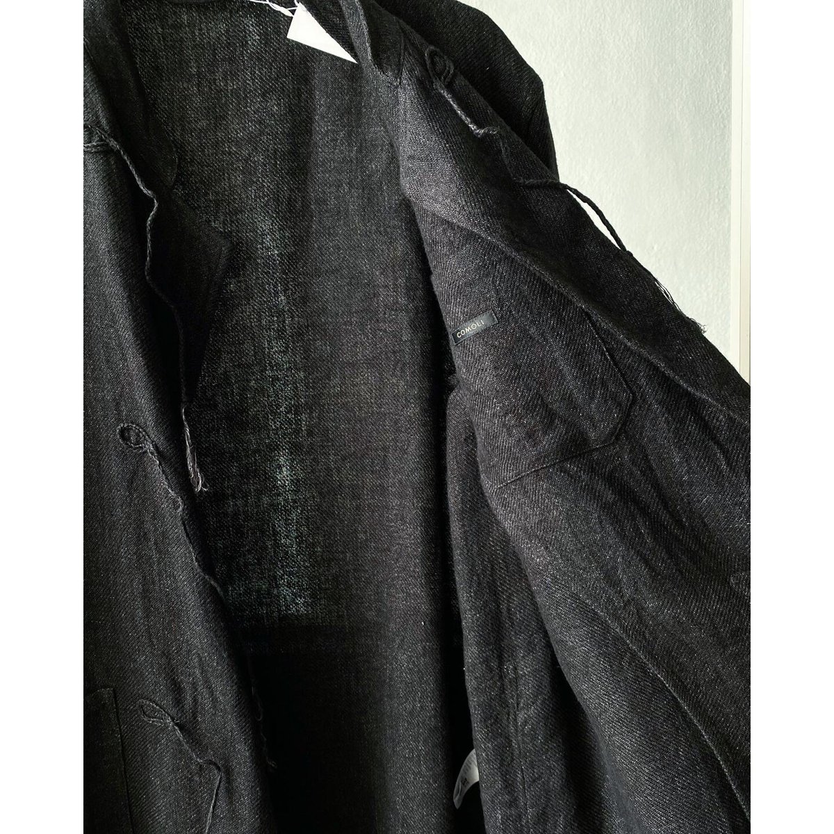 COMOLI リネン スタンドカラージャケット | Less Higashikawa