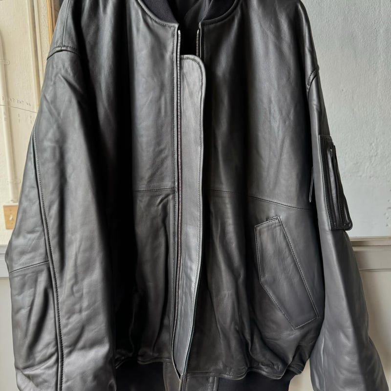 ssstein LEATHER FLIGHT JACKET | Less Higashi