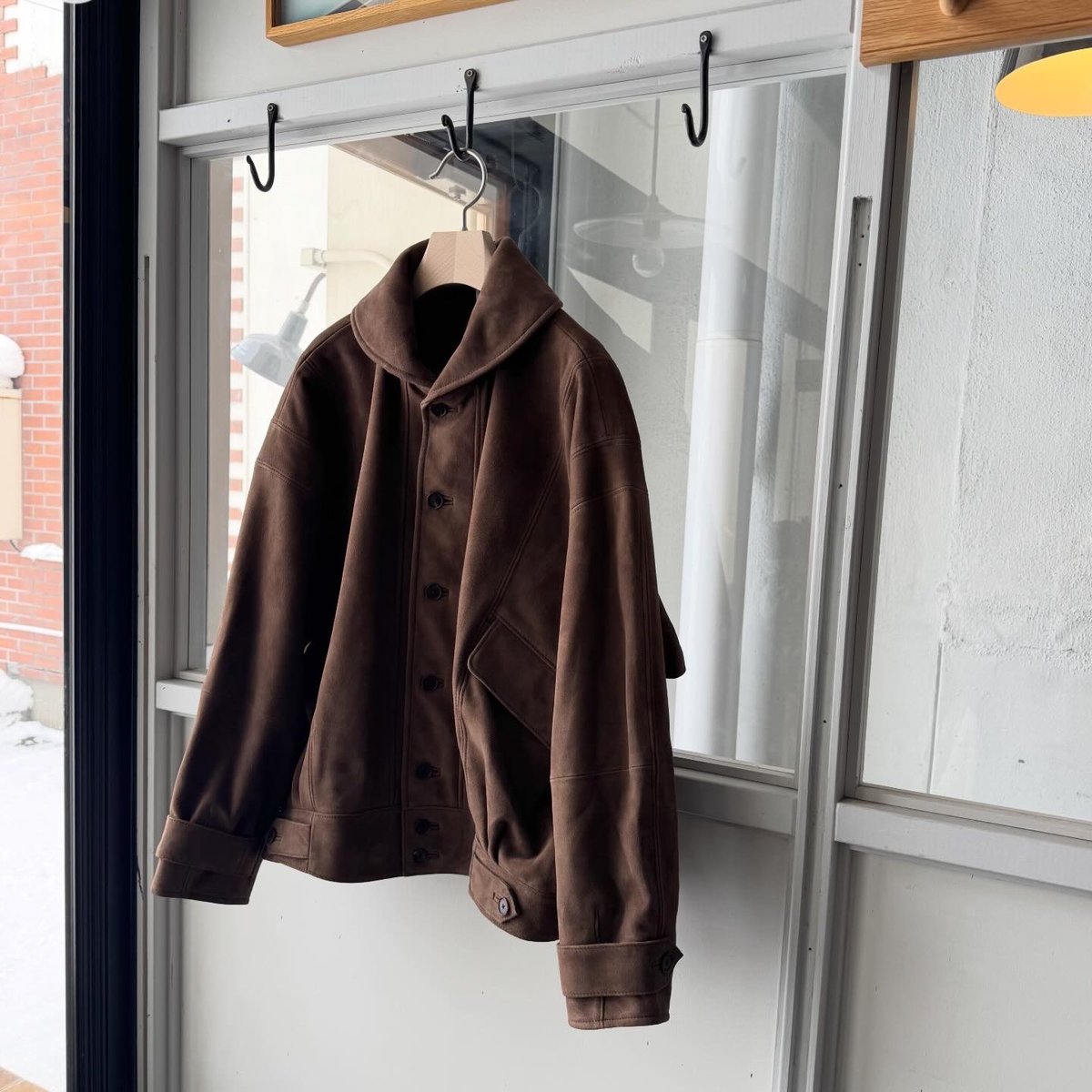AURALEE SILKY GRAIN SUEDE BLOUSON | Less Higas