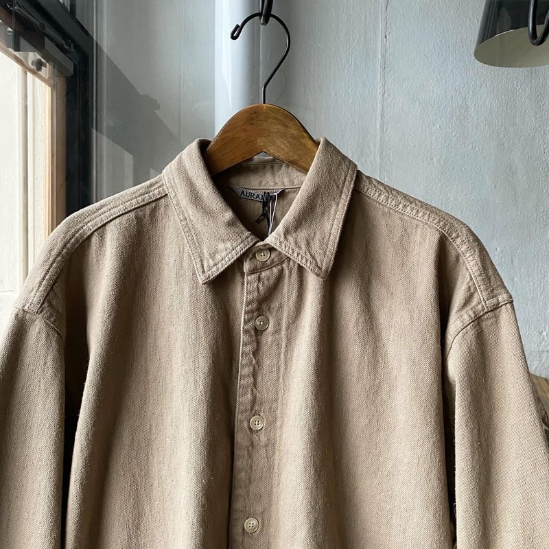 AURALEE BOTANICAL DYED SELVEDGE DENIM SHIRTS AURALEE BOTANICAL DYED SELVEDGE DENIM SHIRTS