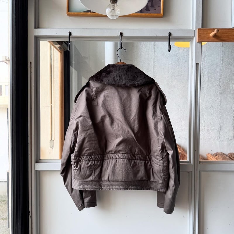 AURALEE WASHED FINX COTTON GABARDINE FLIGHT BLO