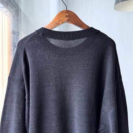 COMOLI　7G クルーネックニット