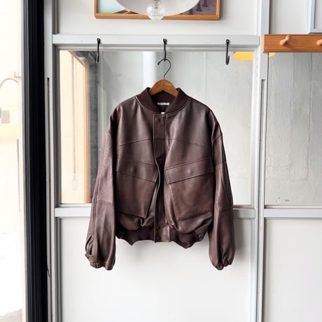 AURALEE　LAMB LEATHER FLIGHT BLOUSON