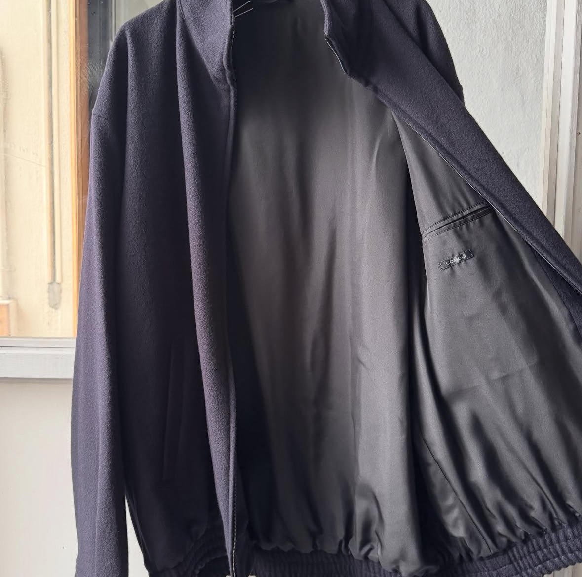 comoli カシミヤ　トラックジャケット　チャコール　3 COMOLI カシミヤ トラックジャケット | Less Higashikawa