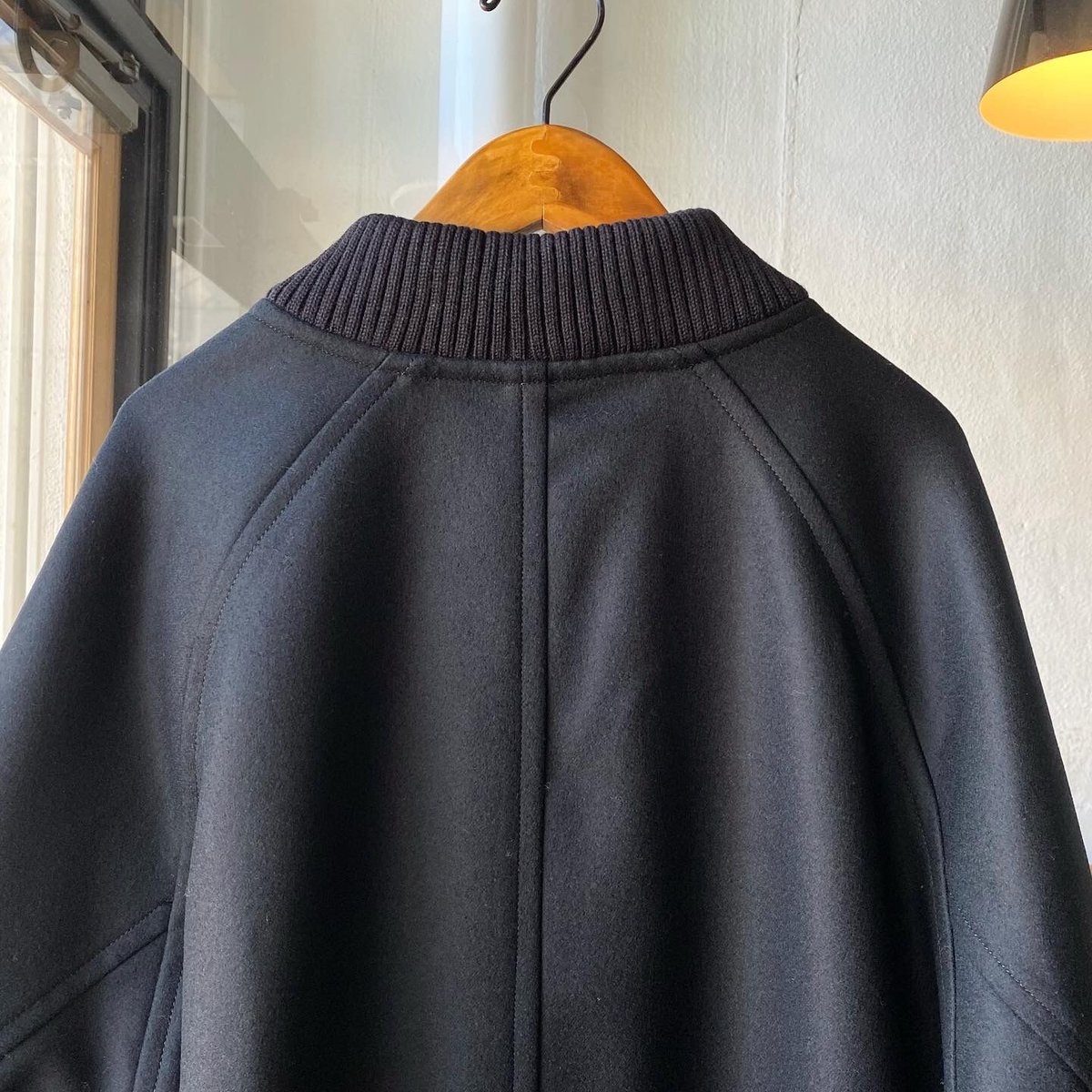 stein OVERSIZED MELTON STUDIUM JACKET - S stein OVERSIZED MELTON STUDIUM JACKET - S