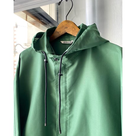 AURALEE   SILK POLYESTER GROSGRAIN HOODED BLOUSON  (mens)
