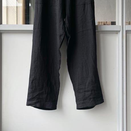 COMOLI　リネンWクロス ドローストリングパンツ