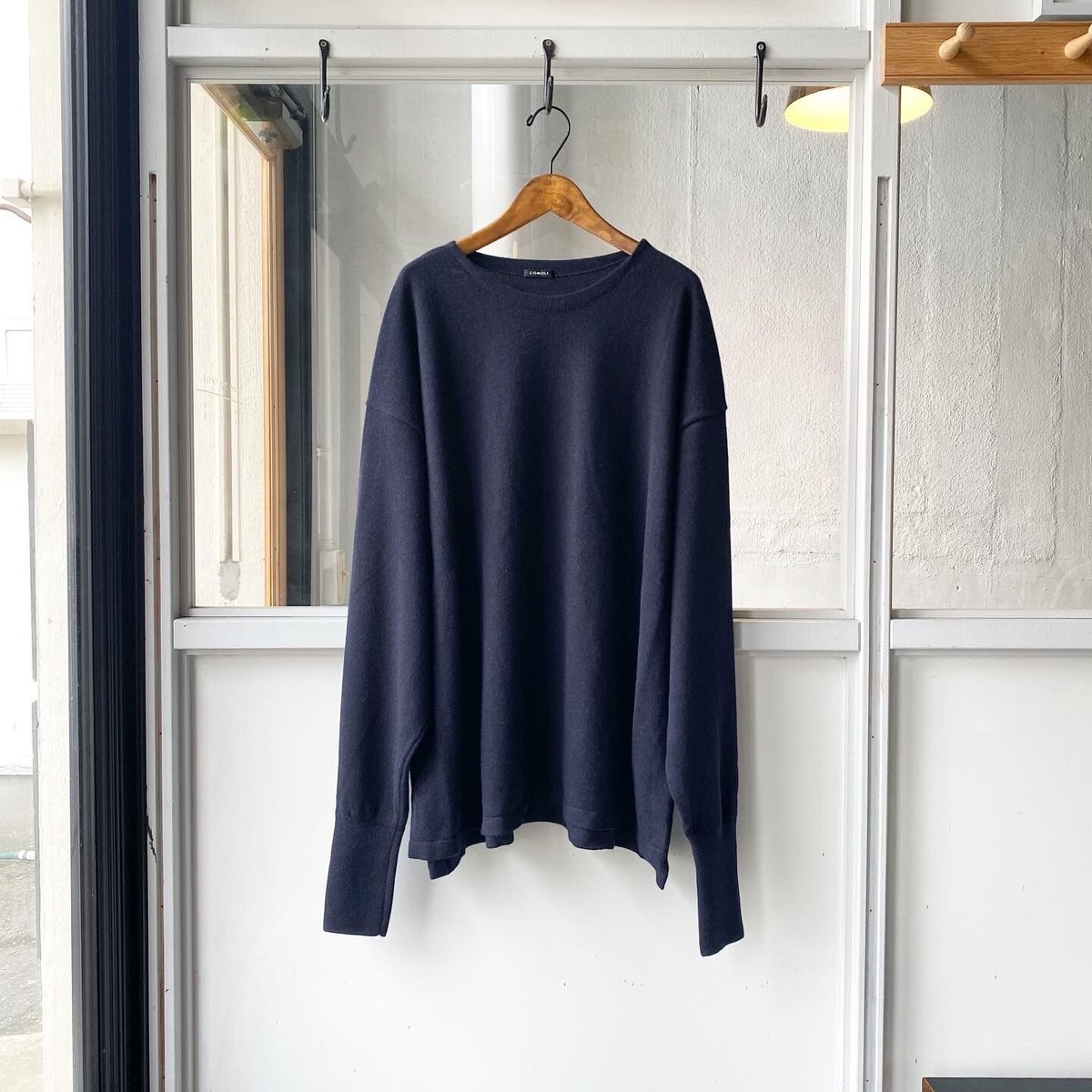 COMOLI 21aw カシミヤ コモリニット Navy 【公式通販】