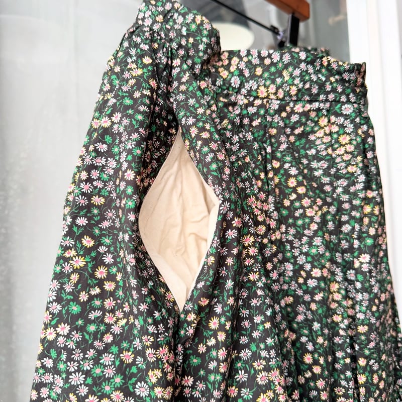 YAECA [WOMENS] CANVAS DESIGN ギャザースカート (MARGUERI