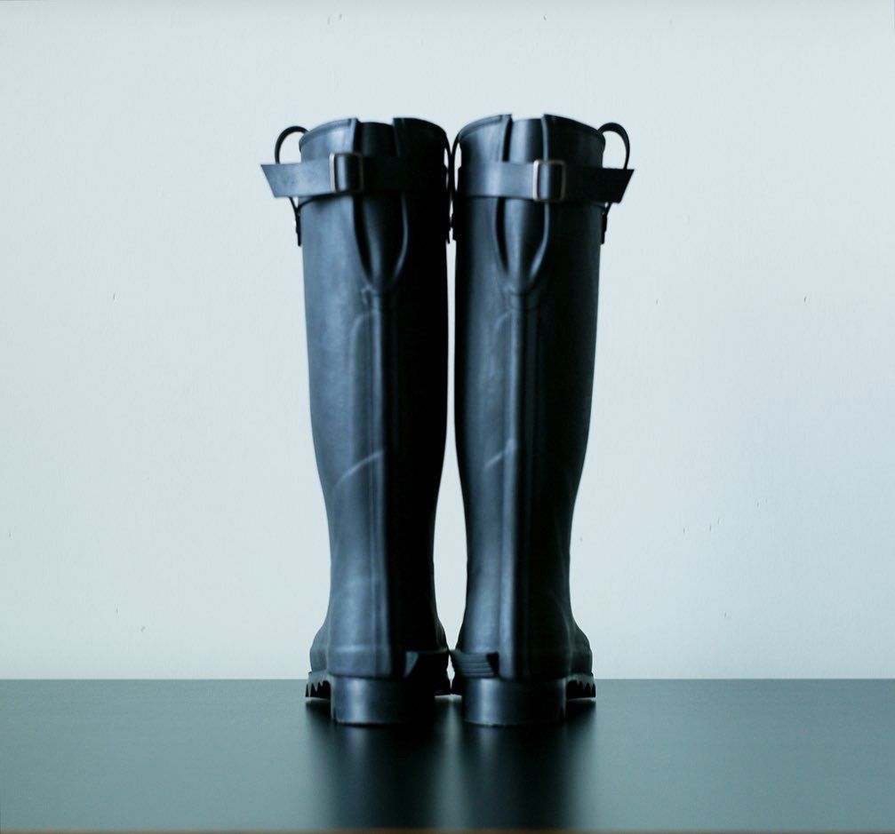 Daiichi Rubber新品⭐️イイチラバーRAKAオールブラックレインブーツ Daiichi Rubber 