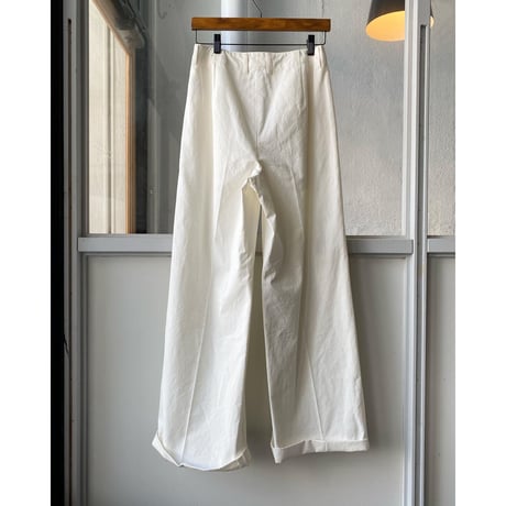 AURALEE   WASHED FINX LIGHT CHINO TUCK WIDE PANTS A20SP02CN  (womens)