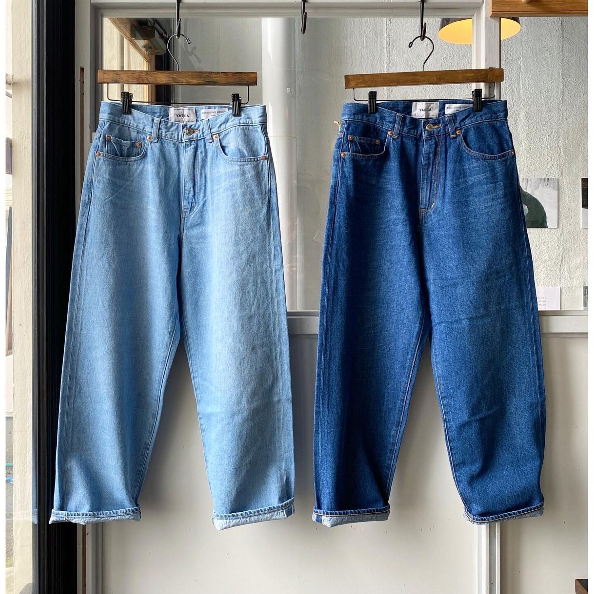 YAECA ワイド クロップド デニム パンツ 2-12Ｗ オーラリー コモリ YAECA ワイド クロップド デニム パンツ 2-12W オーラリー