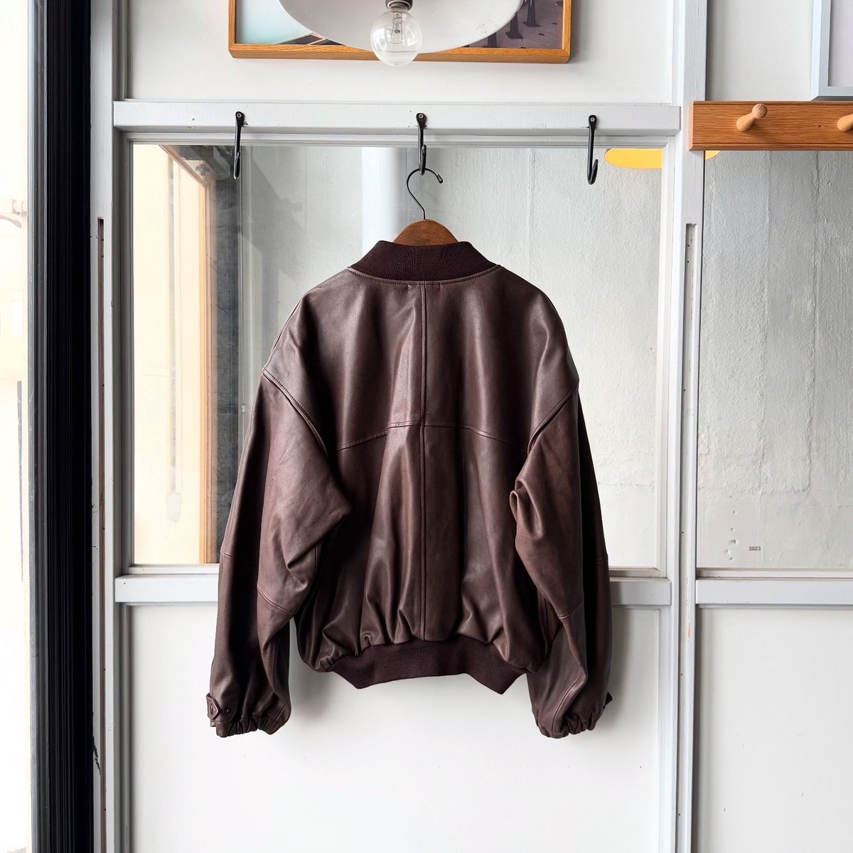 AURALEE LAMB LEATHER FLIGHT BLOUSON | Less Hig AURALEE LAMB LEATHER FLIGHT BLOUSON | Less Hig
