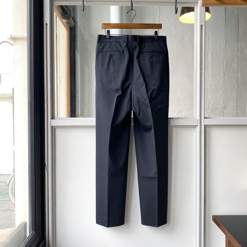 パンツ AURALEE BLUEFACED WOOL TWO-TACK SLACKS 3 BLUEFACED WOOL NARROW SLACKS - AURALEE Official Website