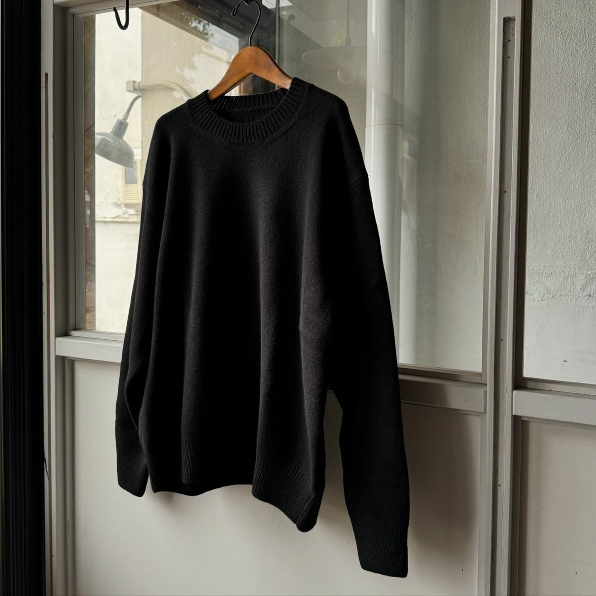 ssstein EXTRA FINE WOOL WARM KNIT CREW NECK L