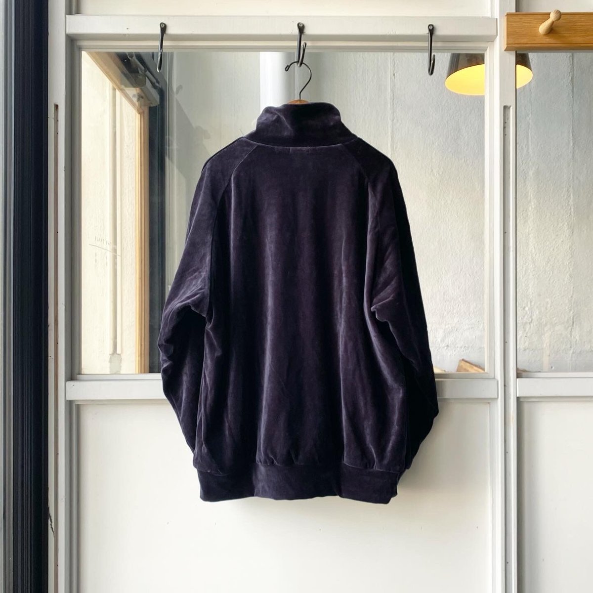 COMOLI コモリ　ベロアジャージ　プルオーバー　2020AW COMOLI / コモリ | ベロアジャージ トラックジャケット - Navy