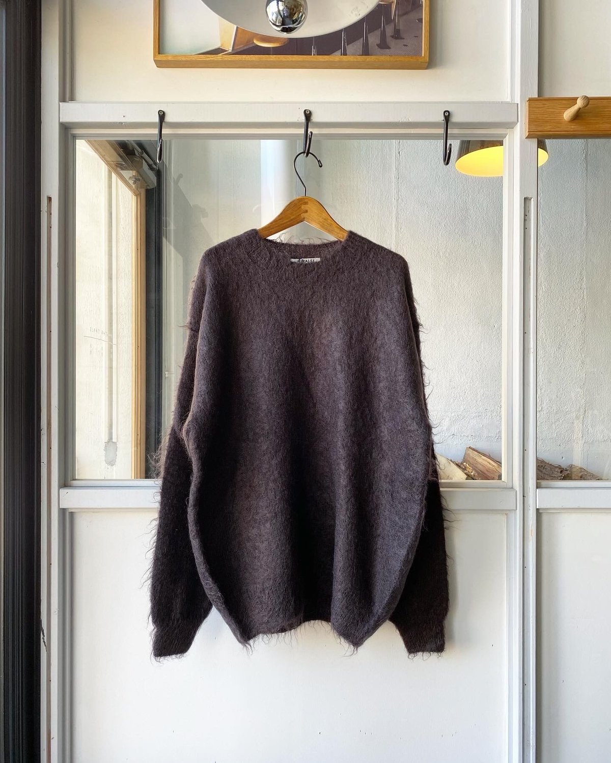 AURALEE BRUSHED SUPER KID MOHAIR KNIT P/O | L AURALEE BRUSHED SUPER KID MOHAIR KNIT P/O | L