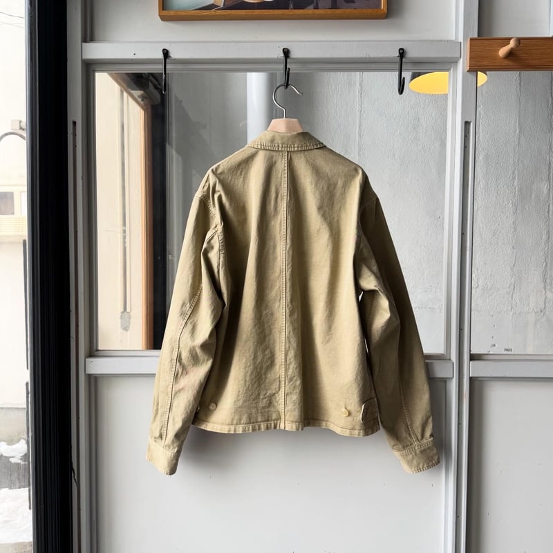 AURALEE GARMENT-DYED FINX LIGHT CHINO BLOUSON |