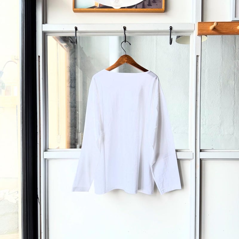 COMOLI コットンジャージ ボートネック | Less Higashikawa