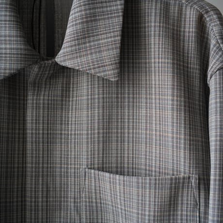 AURALEE  HARD TWIST WOOL DOUBLE FACE CHECK BLOUSON (Mens)