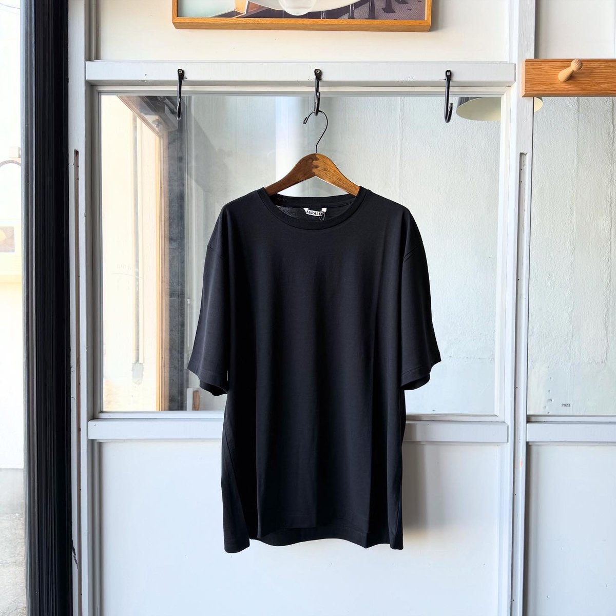 AURALEE SUPER SOFT WOOL JERSEY TEE | Less Higa