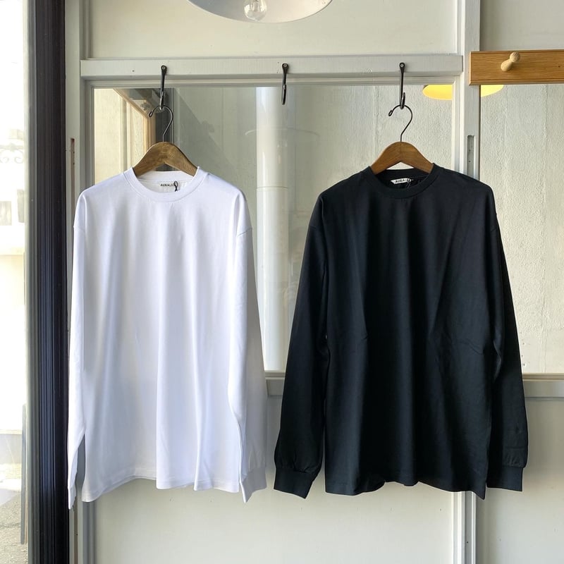 AURALEE LUSTER PLAITING L/S T | Less Higashi AURALEE LUSTER PLAITING L/S T | Less Higashi