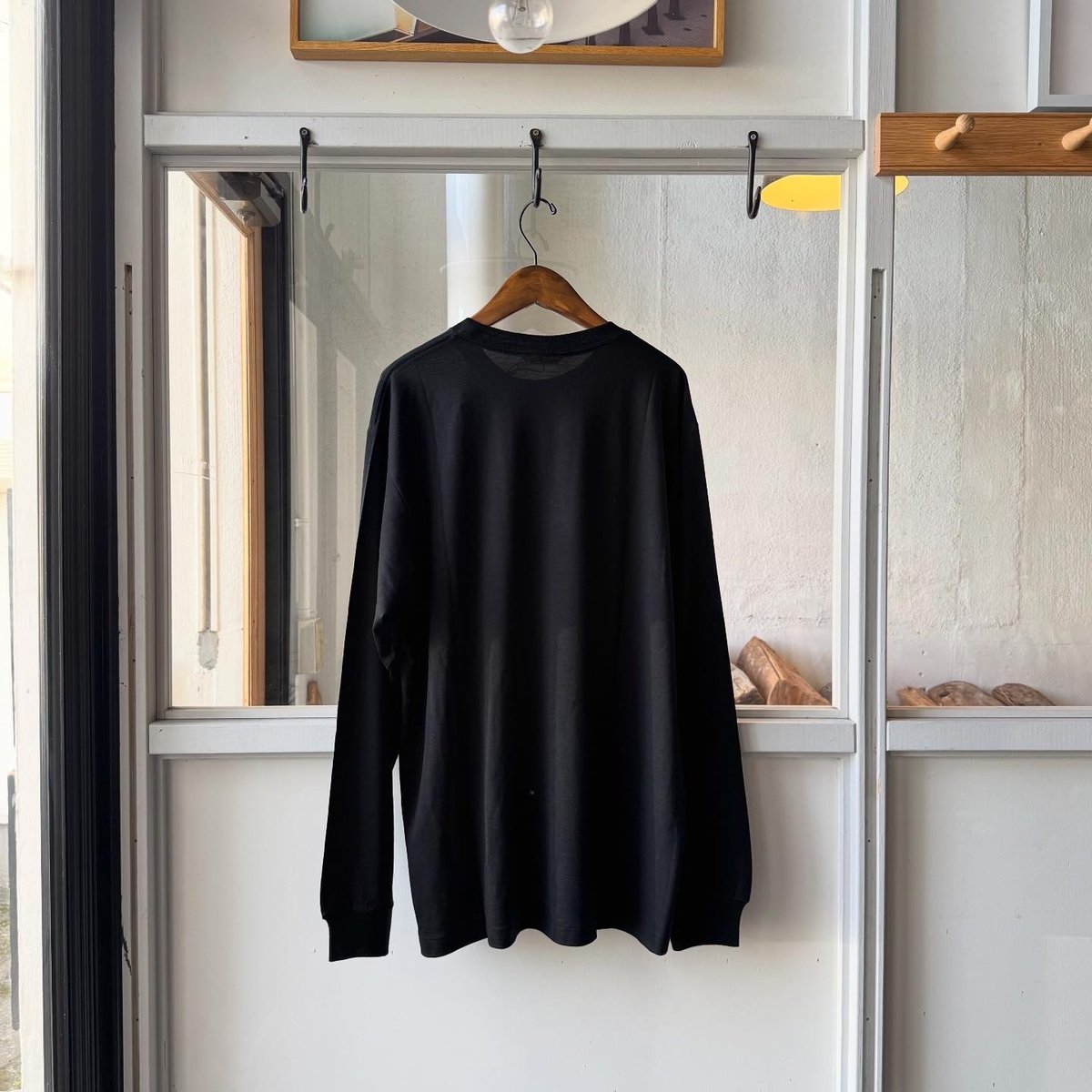 AURALEE WOOL SOFT JERSEY L/S TEE | Less Higash