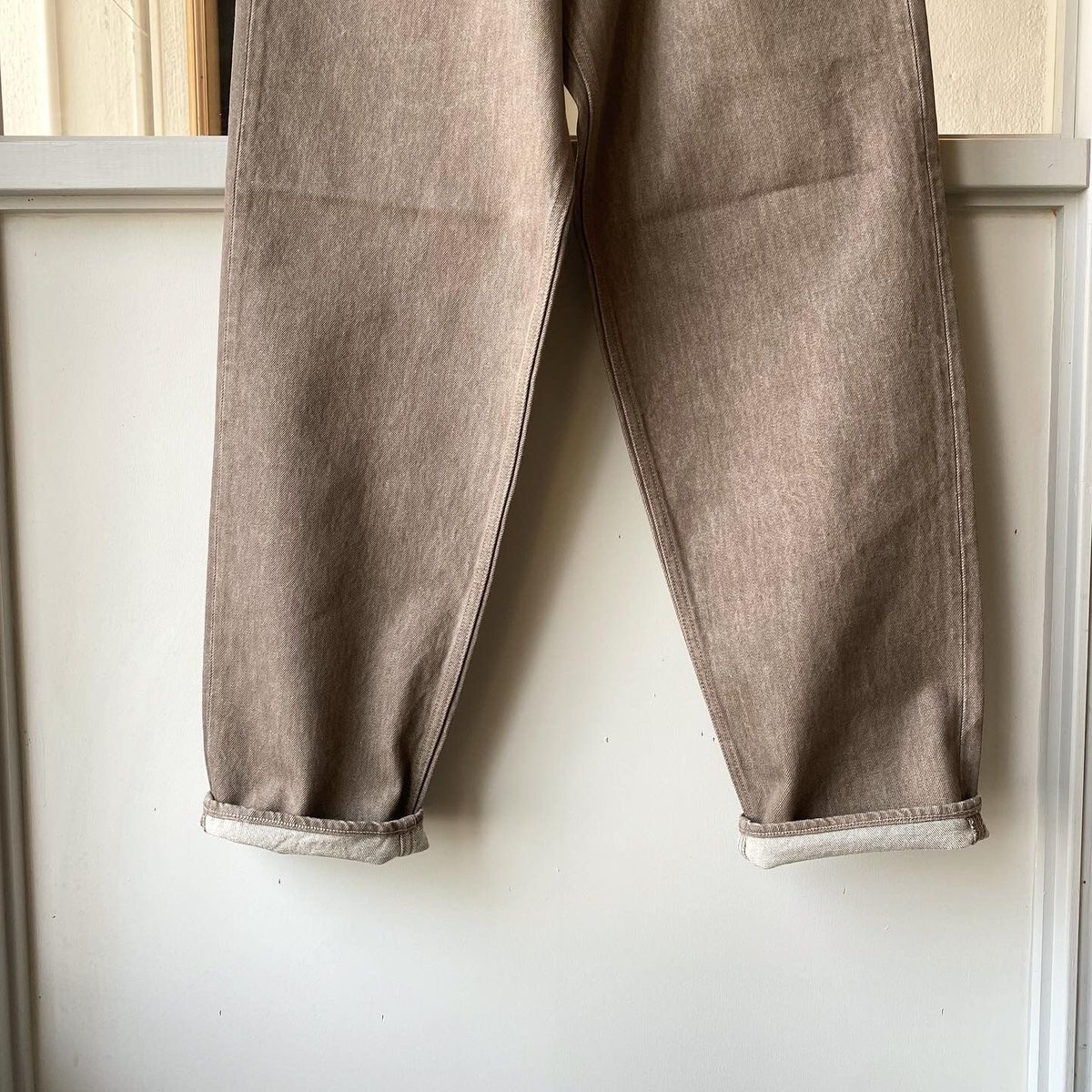AURALEE HARD TWIST BROWN DENIM WIDE PANTS | Le AURALEE HARD TWIST BROWN DENIM WIDE PANTS | Le