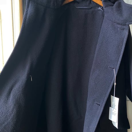 COMOLI  コットン フーデッドコート