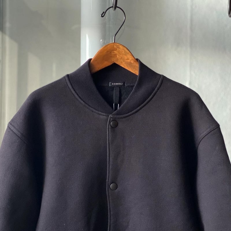 COMOLI C/W 裏毛スナップジャケット - スタジャン COMOLI C/W 裏毛スナップジャケット - スタジャン