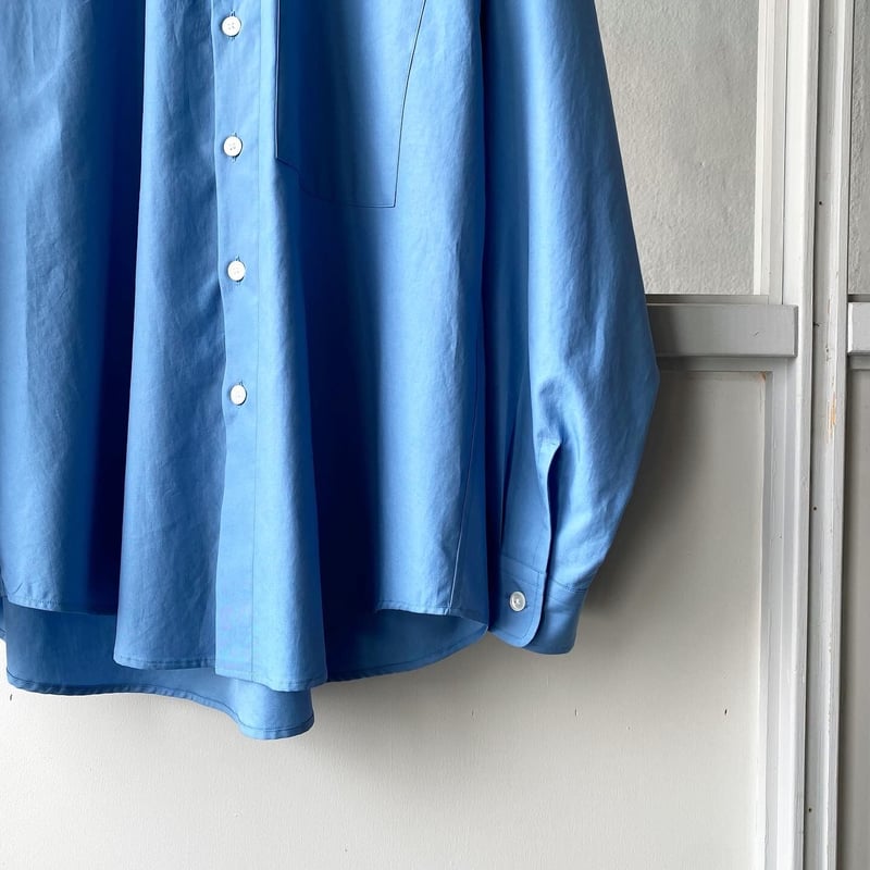 AURALEE WASHED FINX TWILL BIG SHIRT | Less Hi AURALEE WASHED FINX TWILL BIG SHIRT | Less Hi