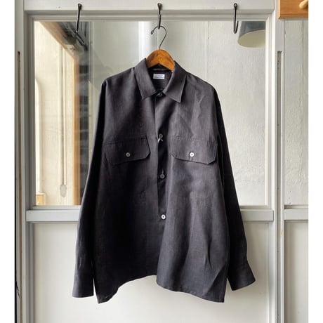 COMOLI　リネン  C.P.Oシャツ