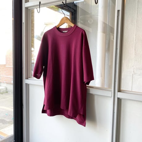 AURALEE 　SUPER FINE COTTON SALT SHRINK PIQUE BIG TEE
