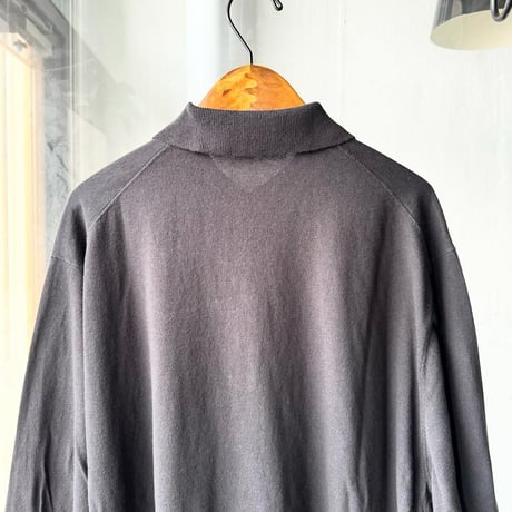 COMOLI　コットン ニットポロ