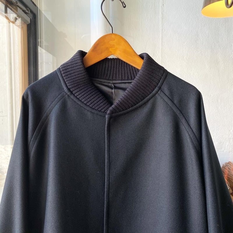ジャケット・アウター ssstein / MELTON STUDIUM JACKET ssstein / シュタイン】MELTON STADIUM JACKET - BLACK | 公式