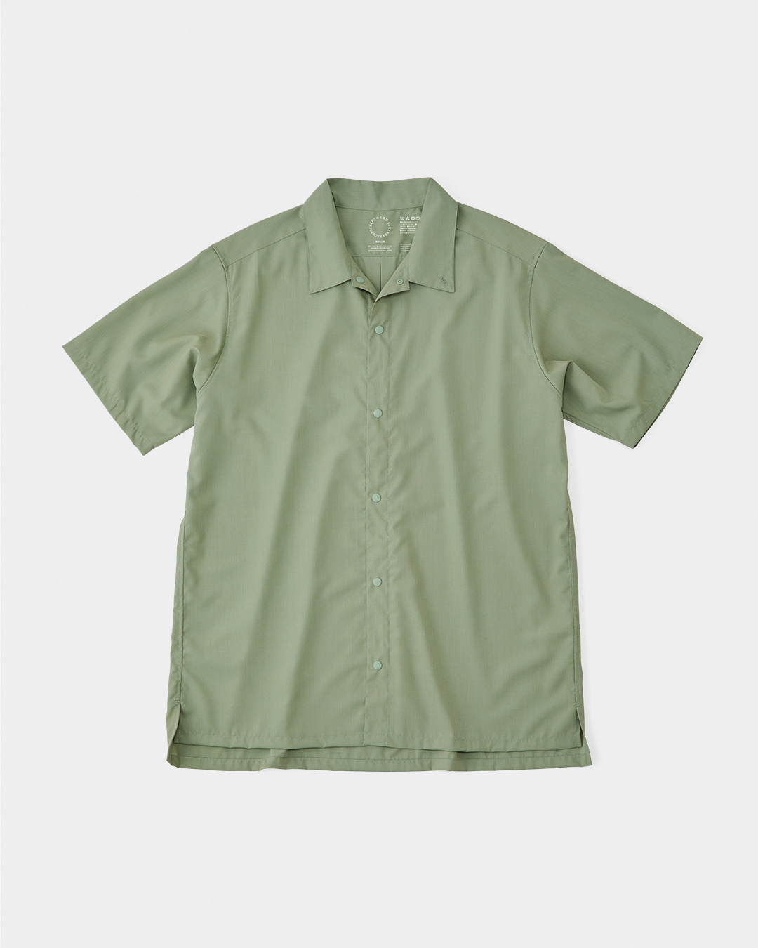山と道　Bamboo Shirt Olive Ash 半袖Lサイズ 山と道 Bamboo Short Sleeve Shirt - Men ※在庫あり | Le