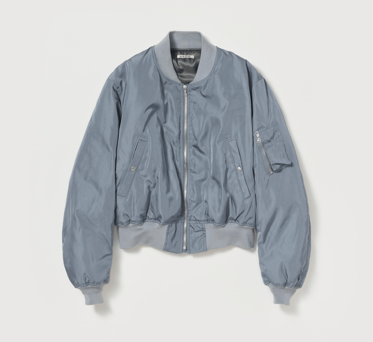 ジャケット・アウター AURALEE HIGH SILK TWILL FLIGHT BLOUSON AURALEE HIGH DENSITY SILK TWILL FLIGHT BLOUSON